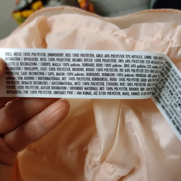 Disney Store Girl's "Belle" Pink Embroidered & Sequinned Rose Patterned Dress - Picture 9 of 11